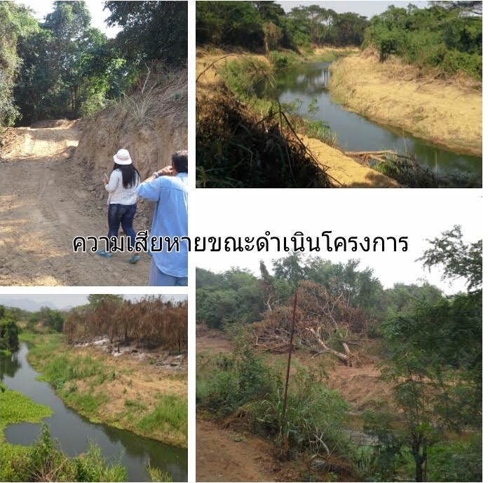 การขุดลำธารในเขตต้นแม่น้ำปราณบุรี ทำความเสียหายแก่ระบบนิเวศลำธาร